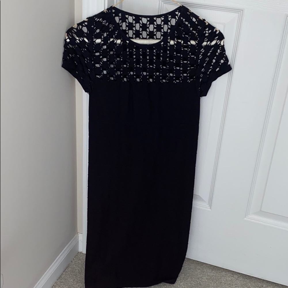 Bebe black bandage short sleeve dress